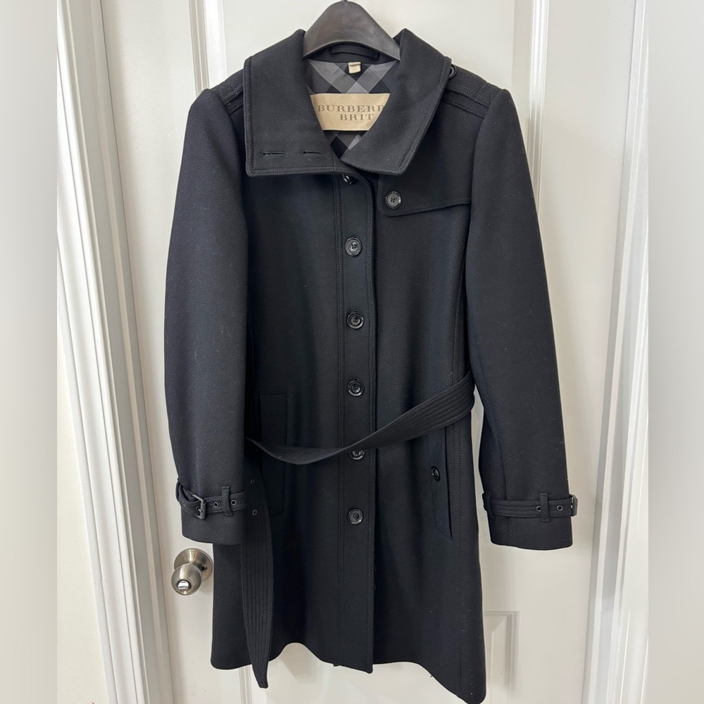Burberry women’s wool coat size 10